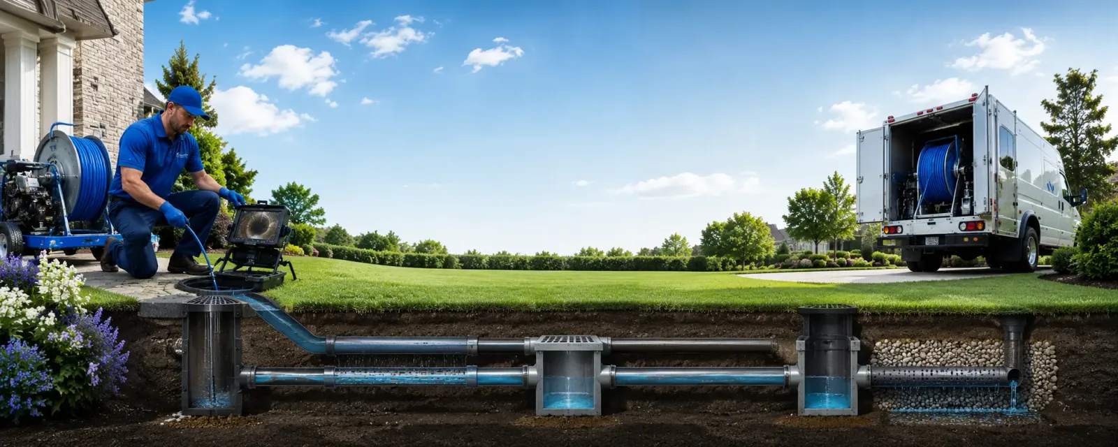 Outdoor drain cleaning information for Schnecksville, PA